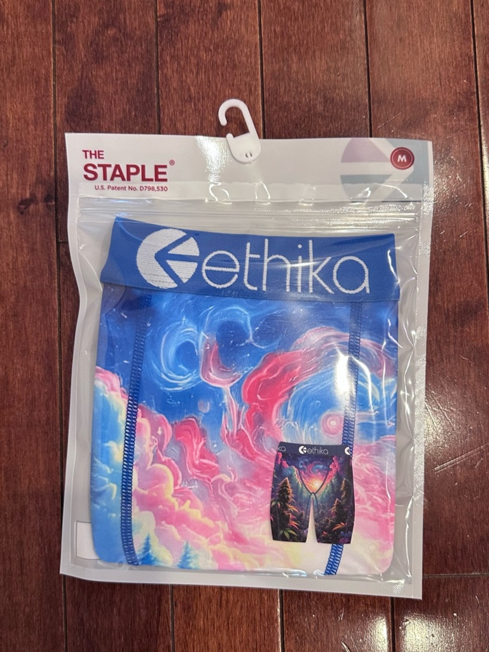 ethika Blue Pink Cloud Print Boxer Briefs